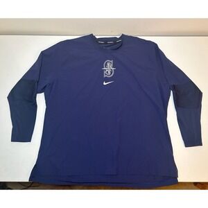 Seattle Mariners Nike Navy Authentic Collection Dri-FIT Pullover | 2XL